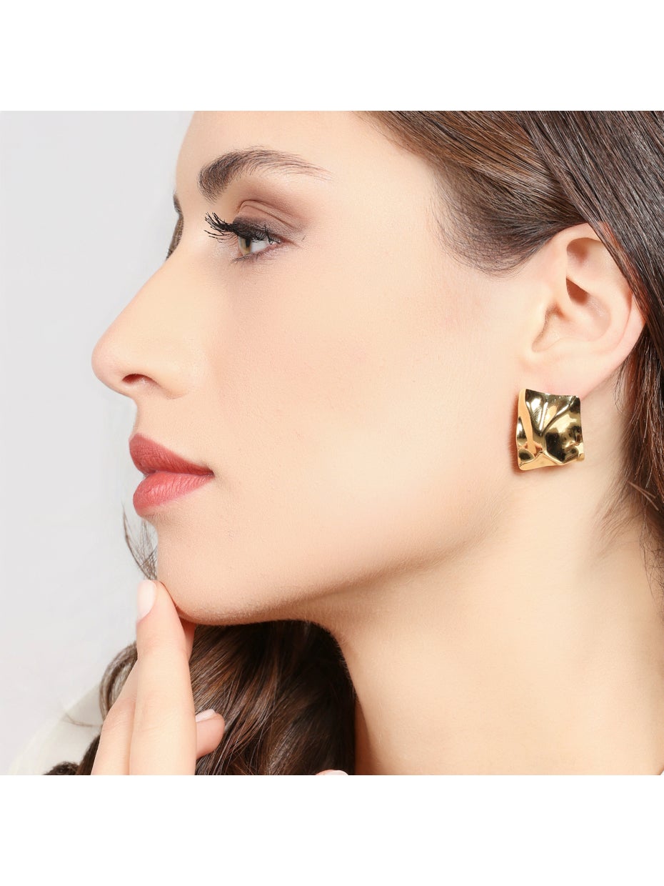 Orecchini Donna Unoaerre 1AR Bronzo Dorato Martellato  587470