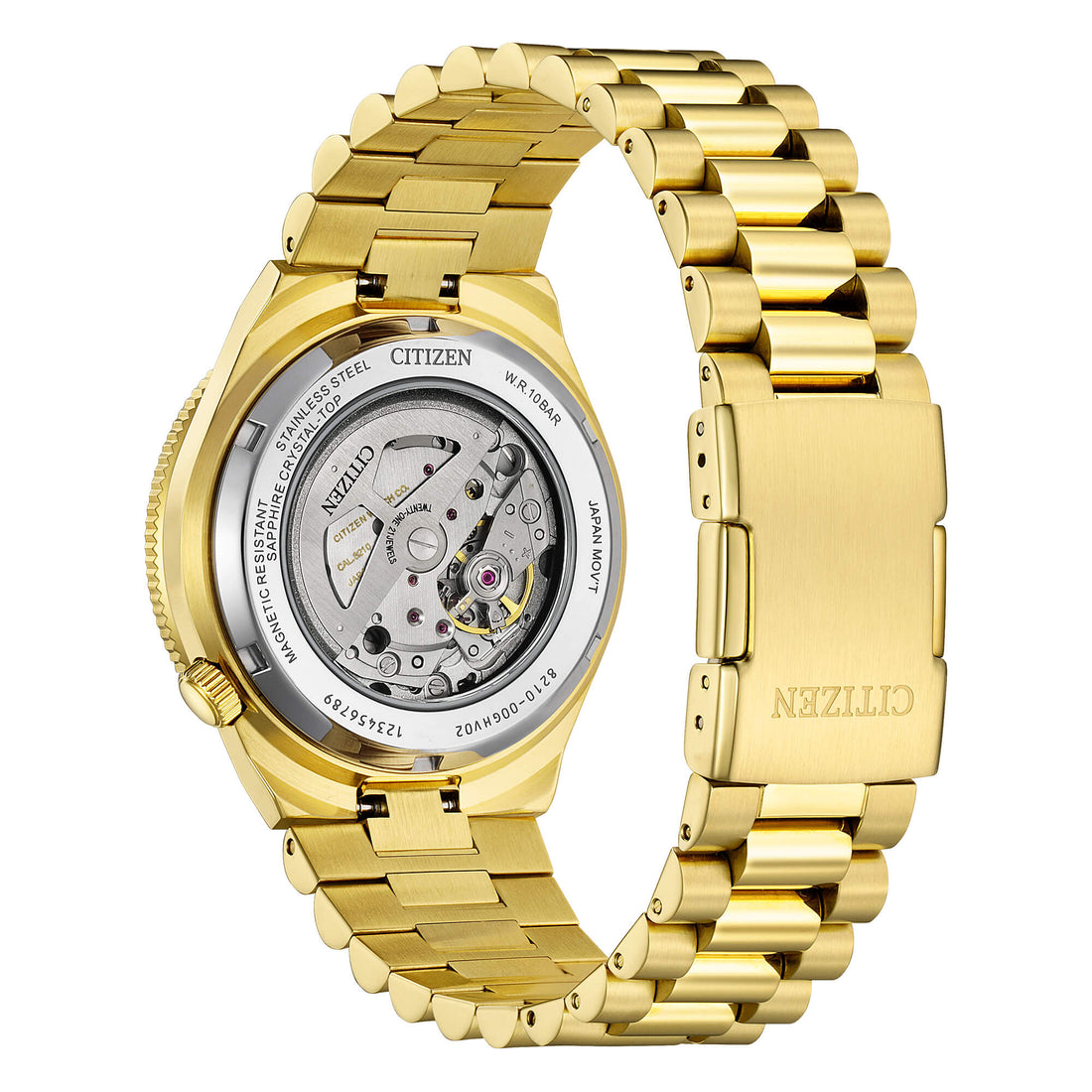 Orologio Uomo Citizen Tsuyosa Verde Oro Automatico NJ0232-53X