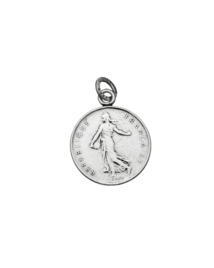 Charm Unisex Giovanni Raspini Argento 925 Cinque Franchi Realizzato A Mano 07157