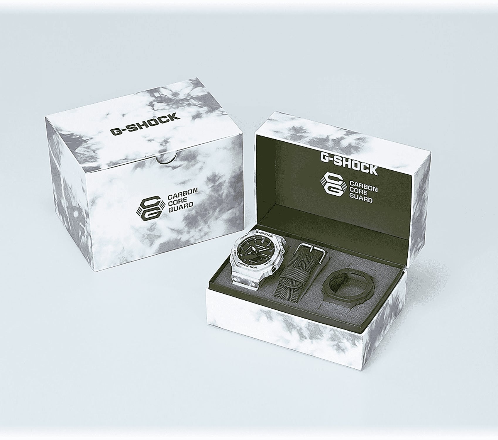 Orologio Uomo Casio G-SHOCK Gomma Quarzo Bianco Data Solo Tempo GAE-2100GC-7AER