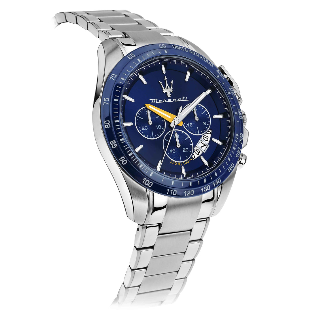 Orologio Uomo Maserati Set Box Bracciale Acciaio Quarzo Cronografo Blu R8871612039