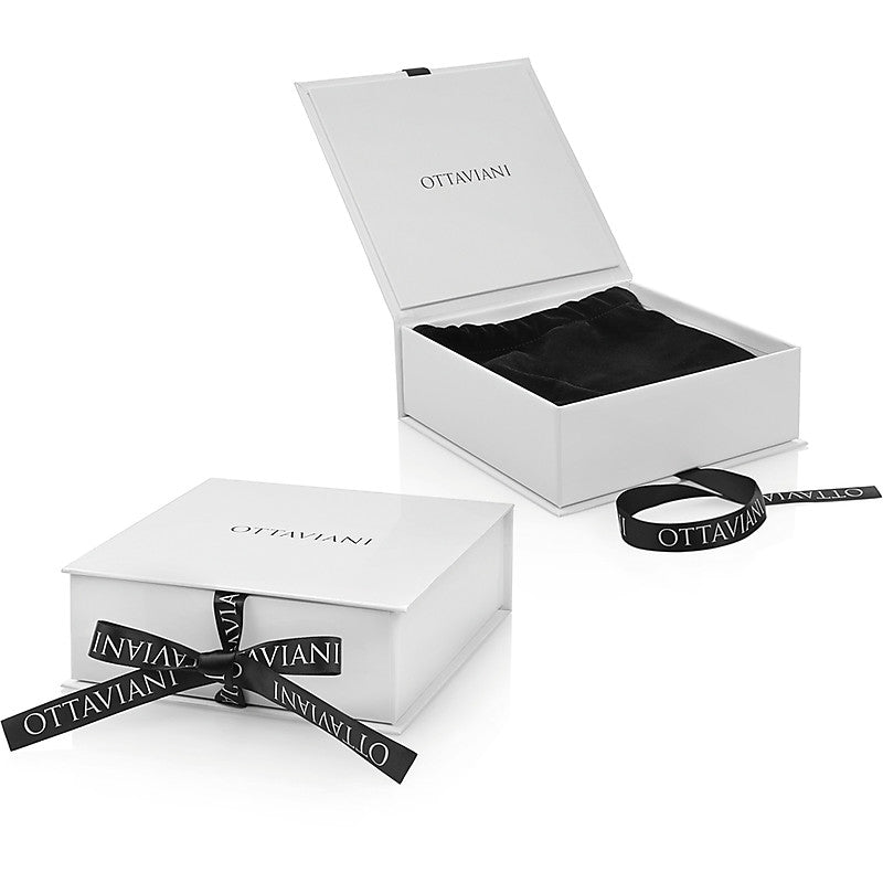 Centrotavola Ottaviani Vetro Argentato Colore Verde Salvia 800385V