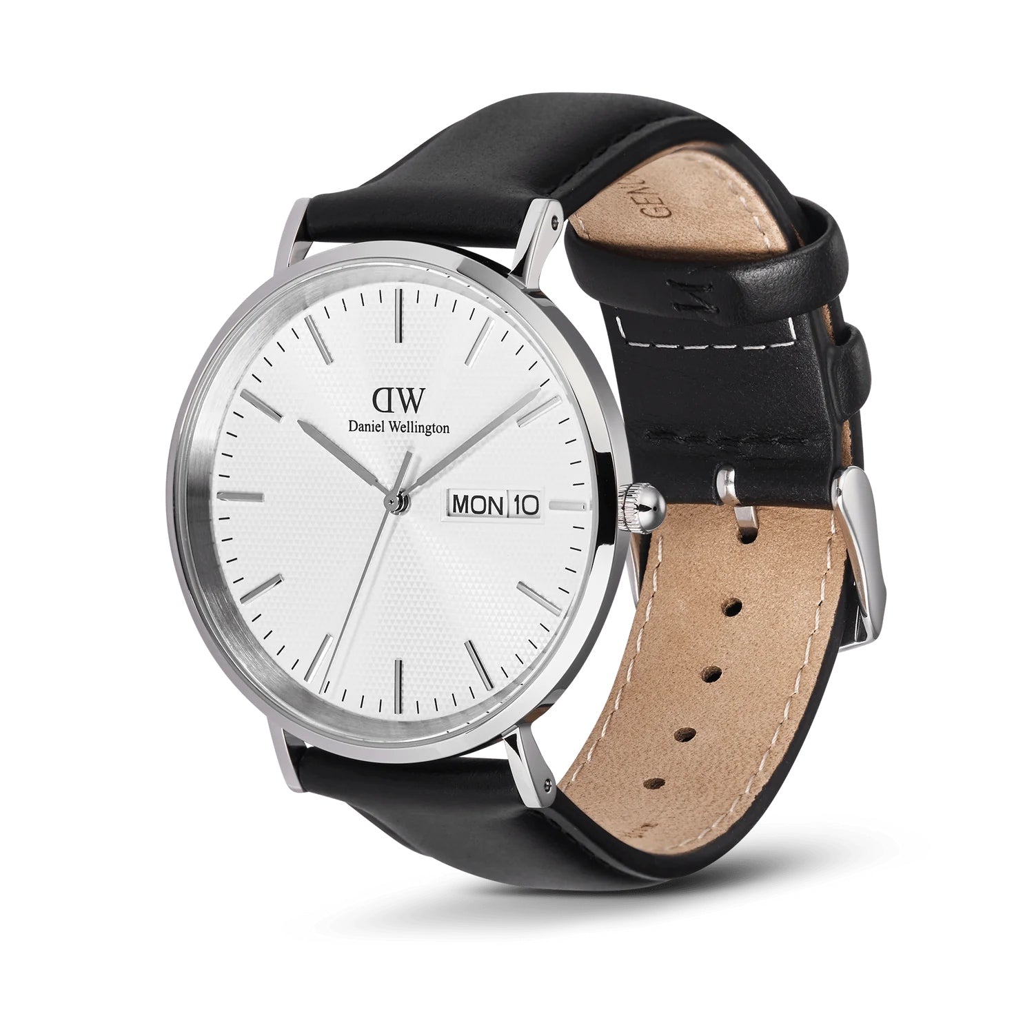 Orologio Uomo Daniel Wellington Acciaio Pelle Day Date DW00100832