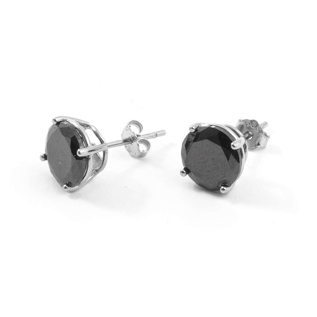 Orecchini Donna 4US Cesare Paciotti Argento 925 Con Spinello Nero 4UOR3902W