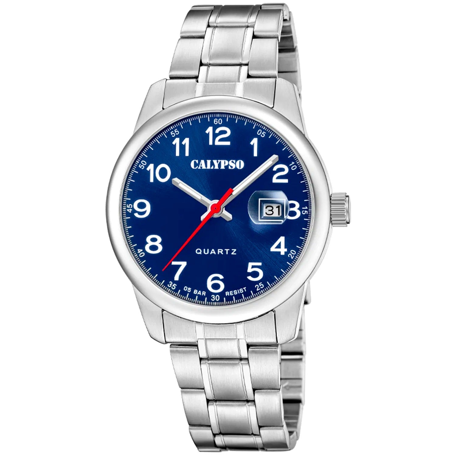 Orologio Uomo Calypso Gomma Quarzo Solo Tempo Acciaio blu K5872/4