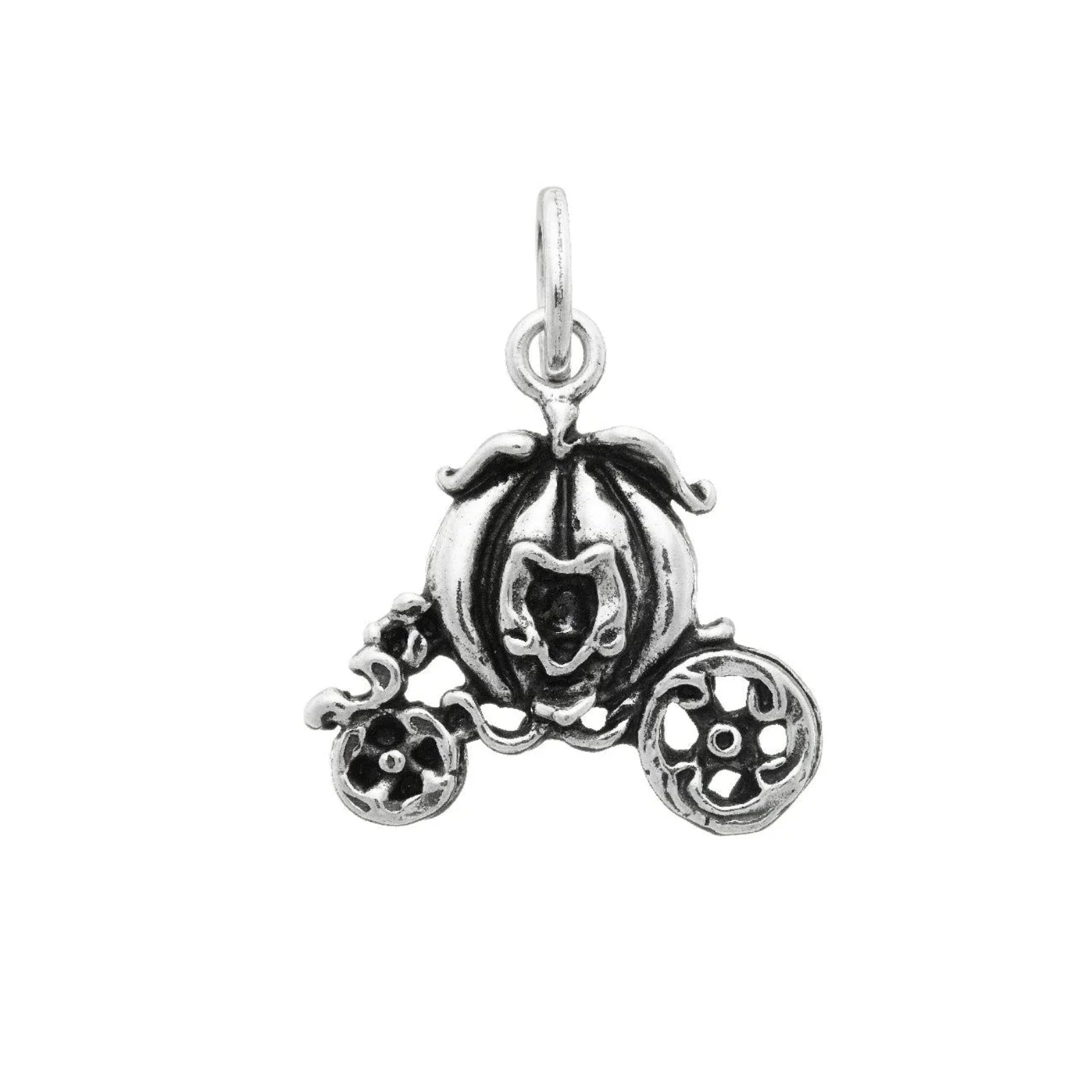 Charm Unisex Giovanni Raspini Argento 925 Ciondolo Carrozza Zucca 07387