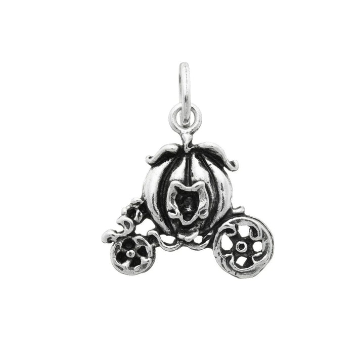 Charm Unisex Giovanni Raspini Argento 925 Ciondolo Carrozza Zucca 07387