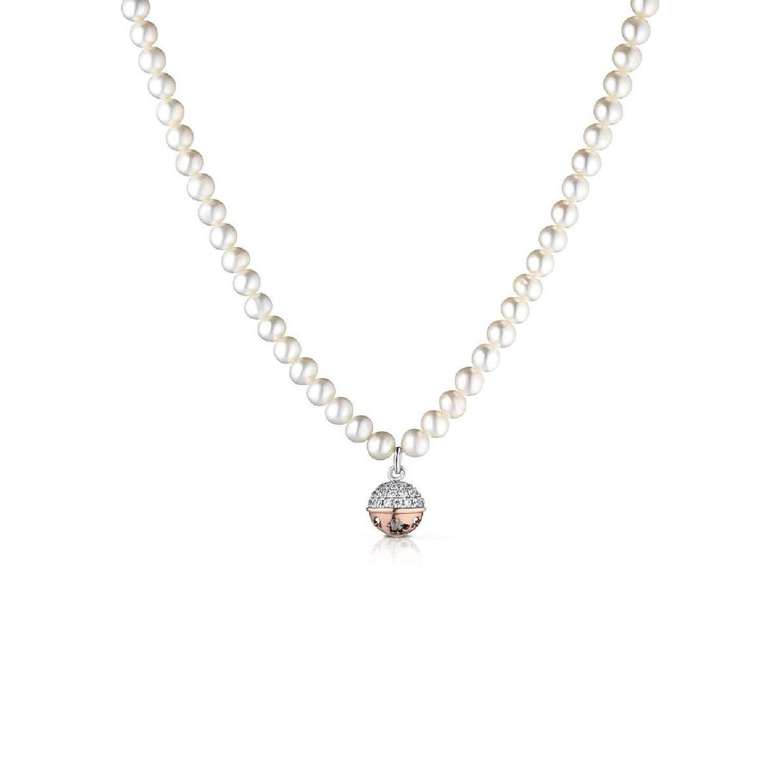 Collana Donna Argento 925 Roberto Giannotti Perle Chiama Angeli Rosè SFA128