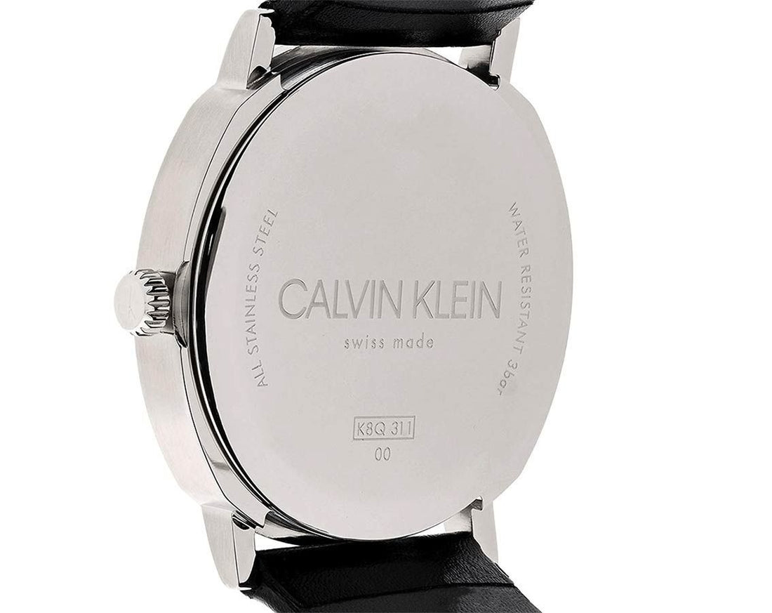Orologio Uomo Calvin Klein Acciaio Pelle Quarzo Swiss Made K8Q311C1