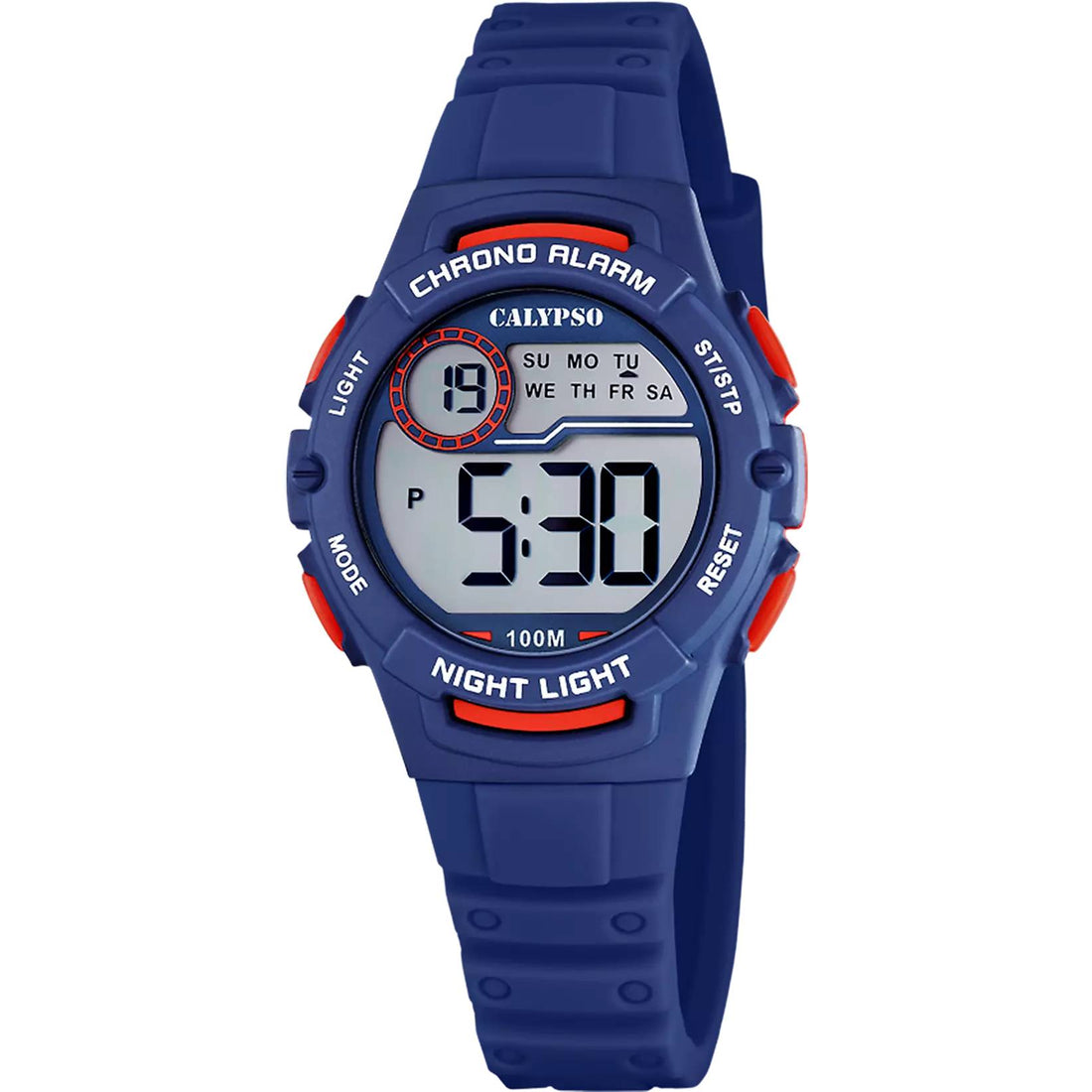 Orologio Bambino Calypso Quarzo Digitale Cronografo Cinturino Gomma K5852/5