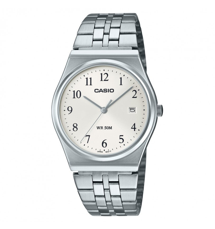 Orologio Unisex Acciaio Casio Argentè Numeri Data MTP-B145D-7BVEF