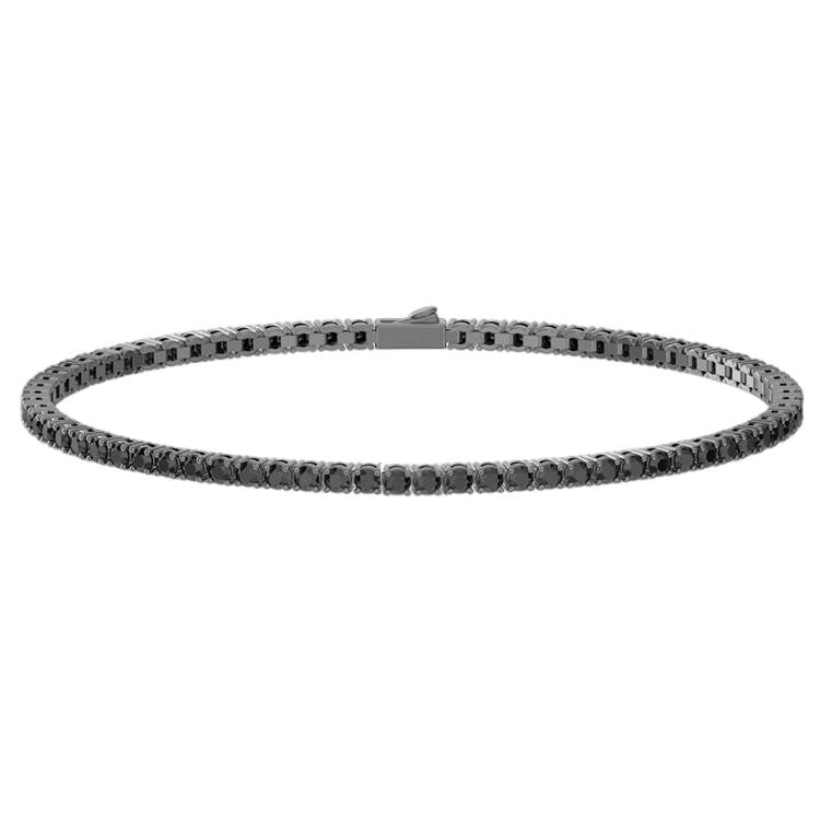 Bracciale Uomo John Richmond Tennis Acciaio Titanio Diamanti Neri JRTW33BB