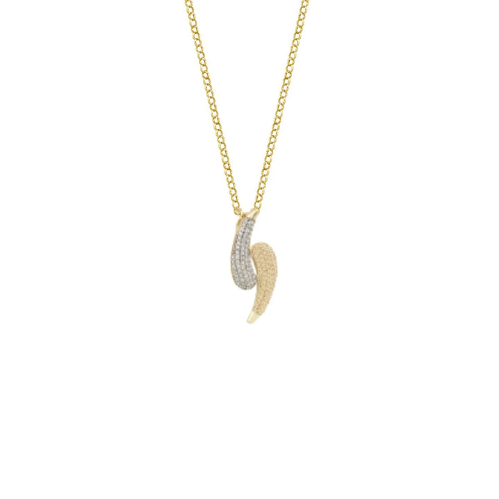 Collana Donna Sogni Argento Dorato 925 Yin-Yang Zirconi Bianchi CL089GBC