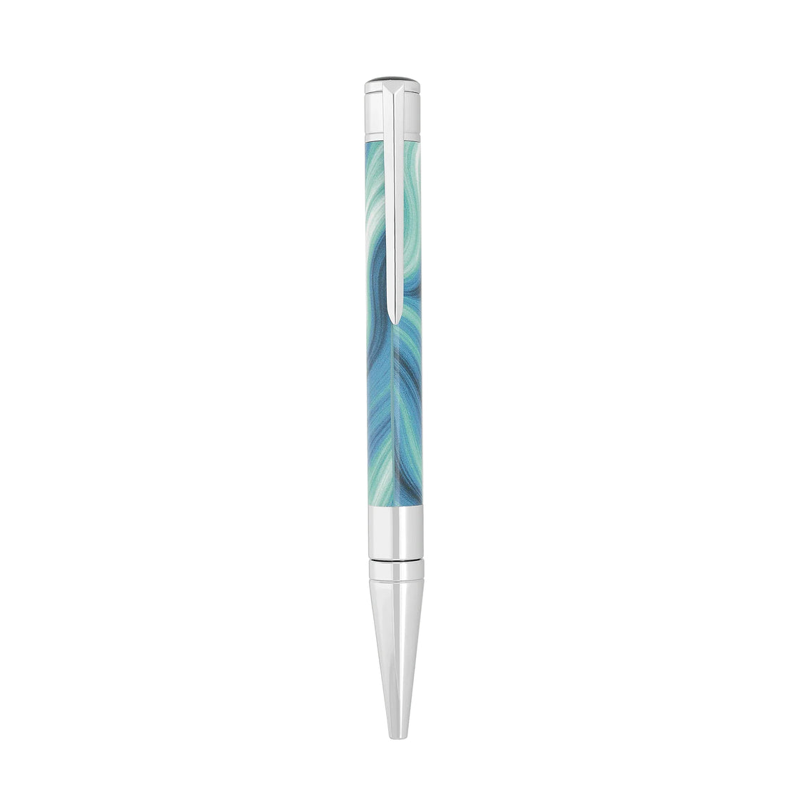 Penna Unisex Dupont Sfera Lucida Acciaio Geode Blu 275035