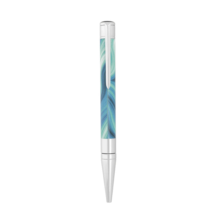 Penna Unisex Dupont Sfera Lucida Acciaio Geode Blu 275035