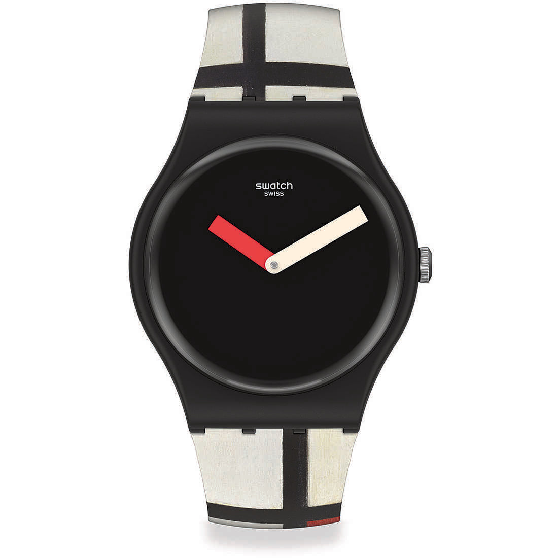 Orologio Swatch Uomo Mondrian Centre Pompidou solo tempo SUOZ344