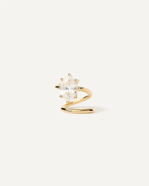 Orecchino Singolo Helix Donna PDPaola Argento Dorato 925 Punto Luce PG01-040-U