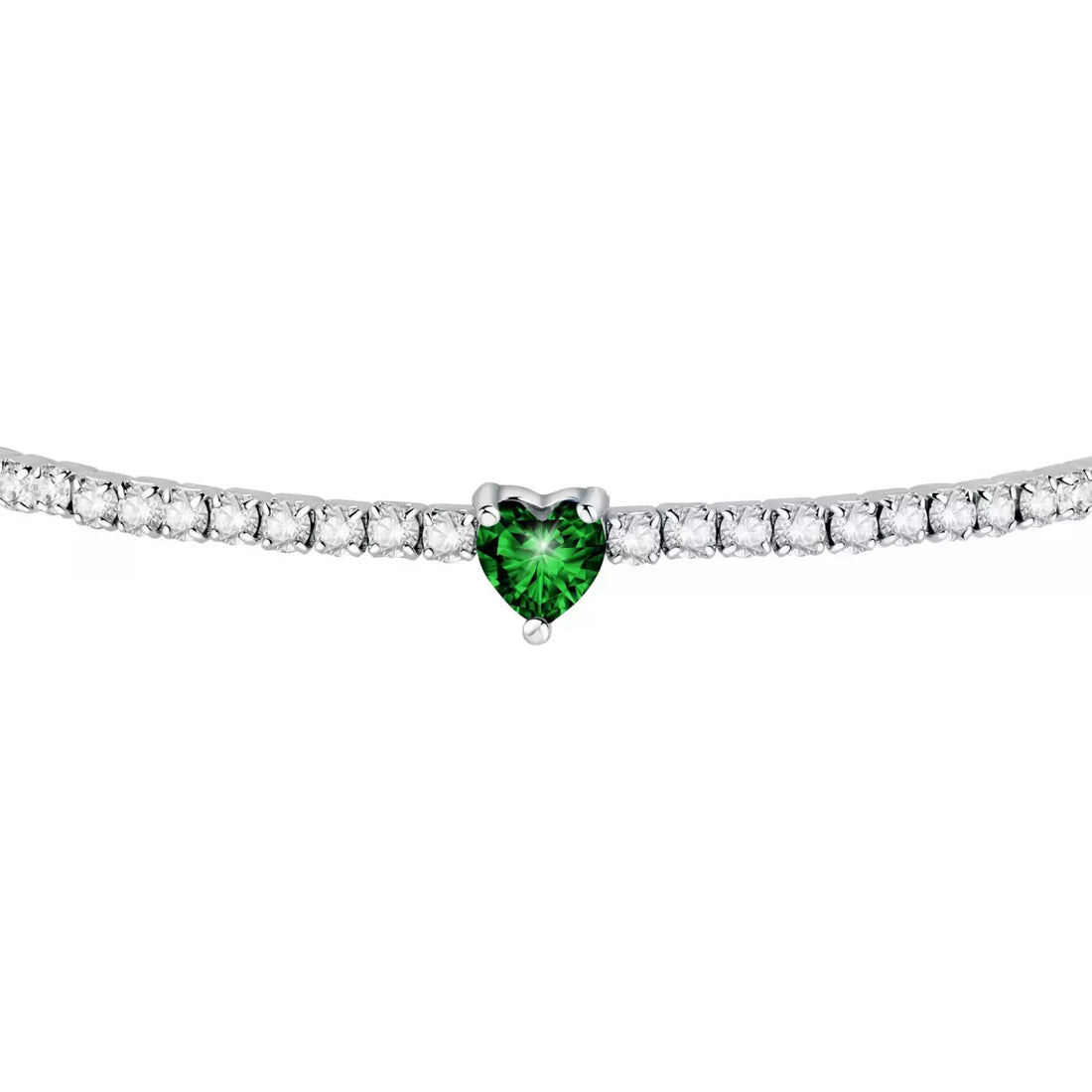 Bracciale Donna La Petite Story Ottone Con Zirconi Bianchi E Cuore Smeraldo LPS05ASD22