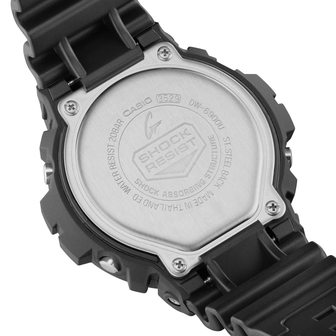 Orologio Uomo Casio G-SHOCK Quarzo Nero Lucido Fluorescente Verde DW-6900RCS-1ER