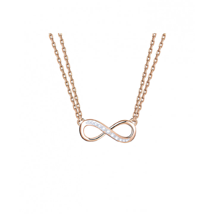 Collana Donna Liu Jo Acciaio Maglia Rollò Infinito con zirconi LJ2515