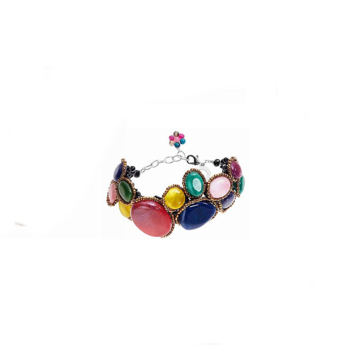 Bracciale Donna Ottaviani Bronzo Dorato Pietre Multi Colore 500716B