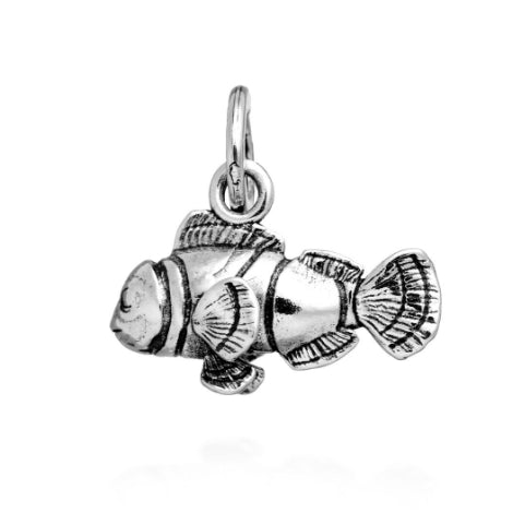 Charm Unisex Giovanni Raspini Argento 925 Pesce Pagliaccio Realizzato A Mano 11455