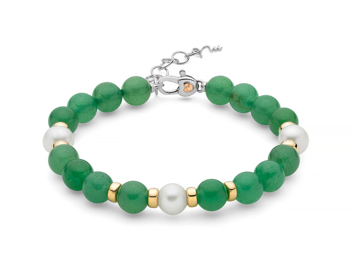 Bracciale Donna Miluna Terra Mare Avventurina e Perla PBR3685