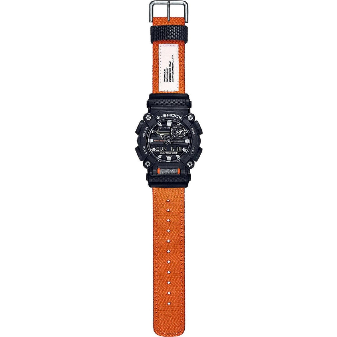 Orologio Uomo Casio G-SHOCK GA-900C-1A4ER DIGITALE ANALOGICO Nero Arancione