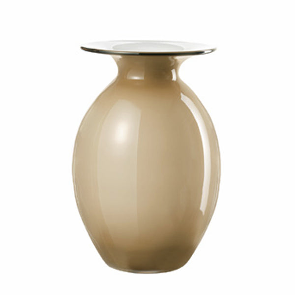 Vaso Cristallo Onlylux Bombetta Opale Fumè Altezza 24 cm OL03143