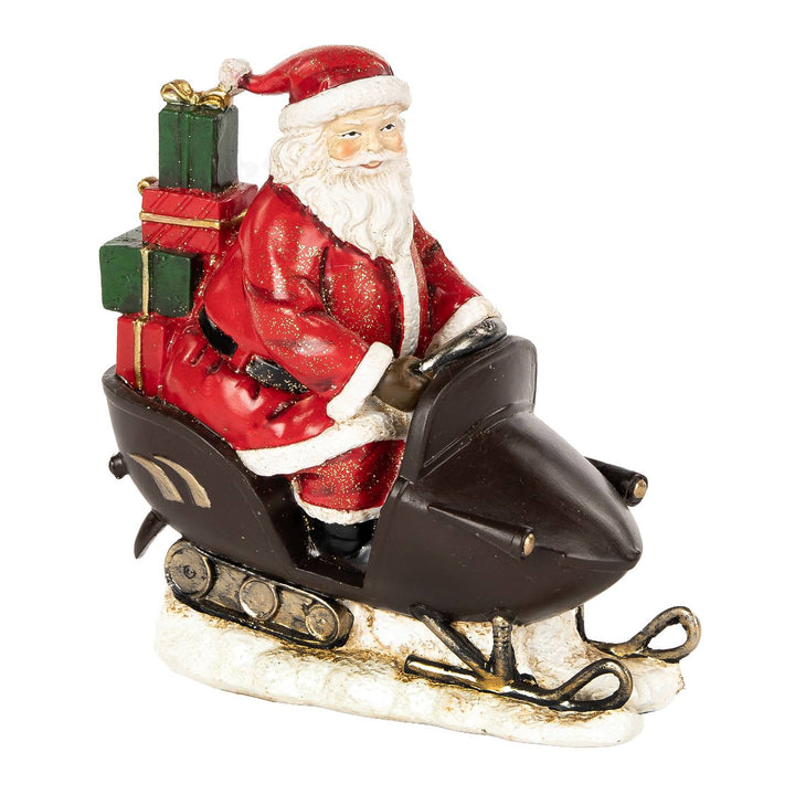 Babbo Natale Slitta Goodwill Artigianale Pupazzo Altezza 14 cm MC 37017