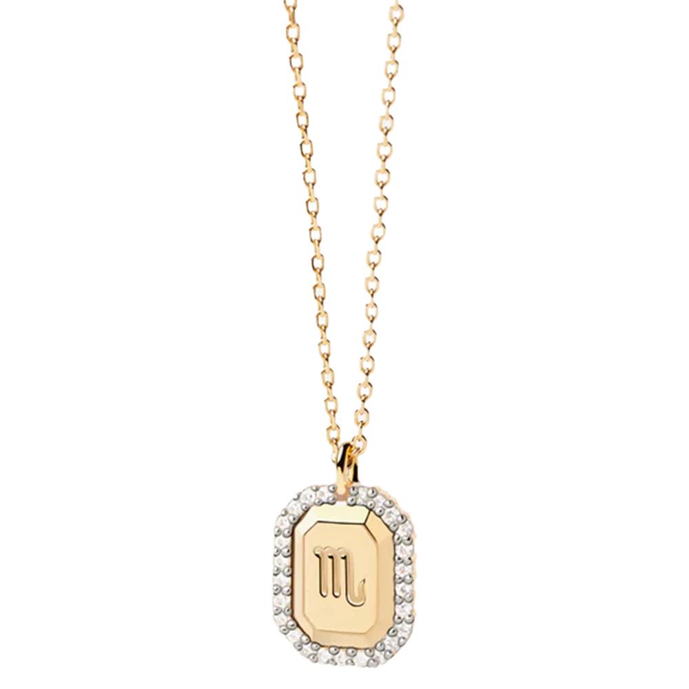 Collana Donna PDPaola Argento 925 Dorato Scorpione Zirconi CO01-575-U