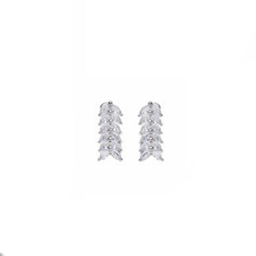 Orecchini Donna Ottaviani Bronzo Argentato Zircone Bianco 500972O