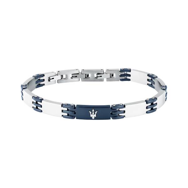Bracciale Uomo Maserati Acciaio Ceramica Blu JM426ATZ104