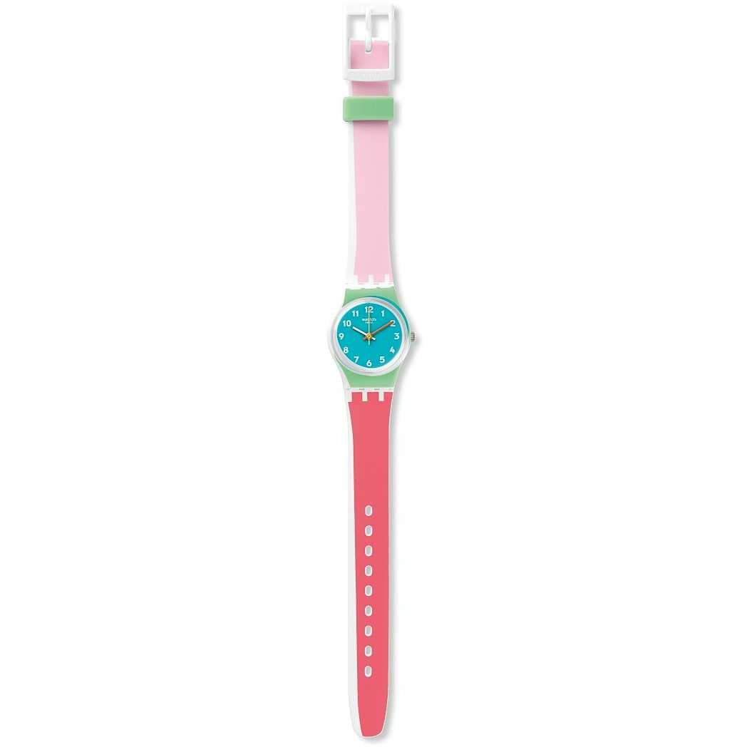 Orologio Donna Bambino Gomma Silicone Swatch Quarzo Solo Tempo Multicolore LW146