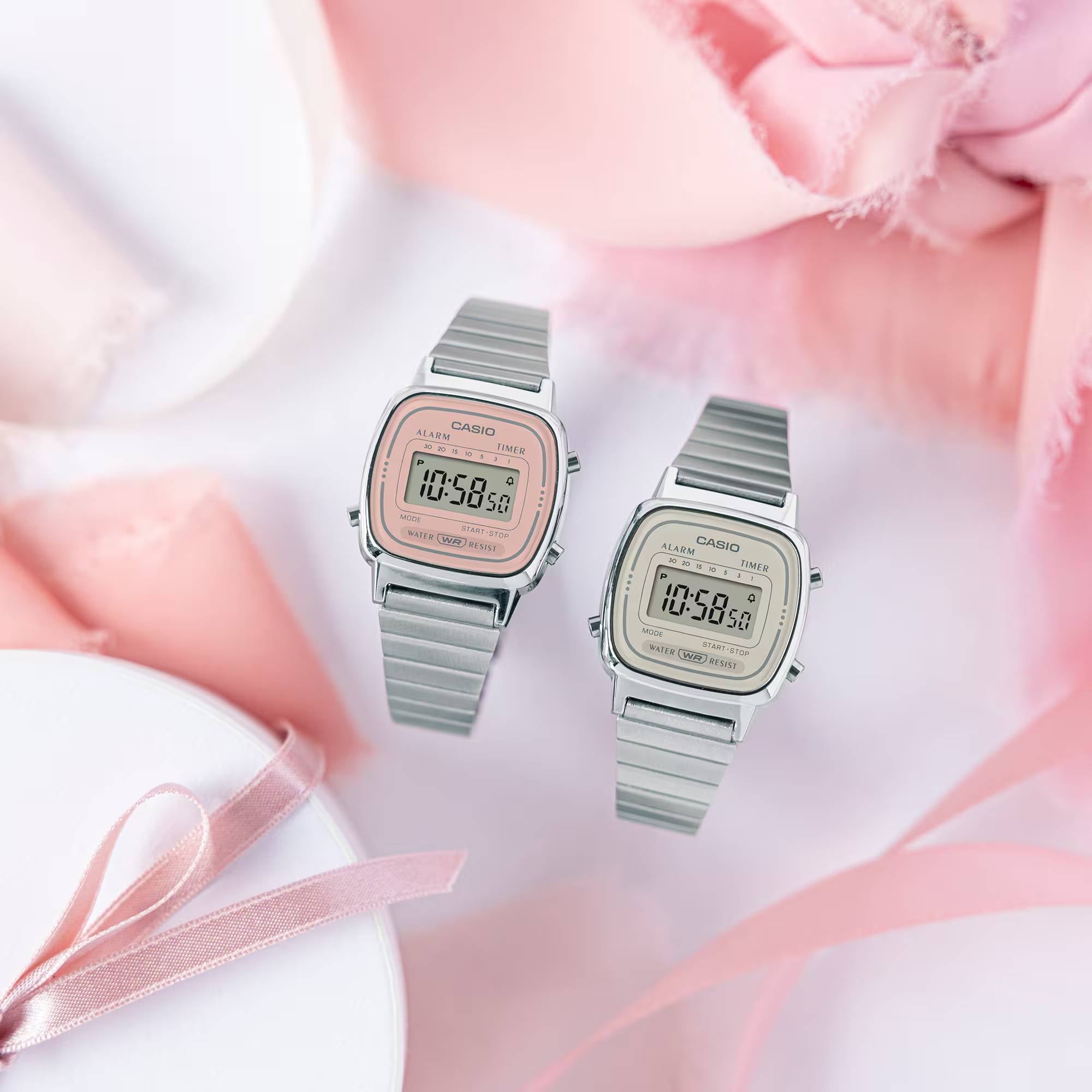 Orologio Donna Acciaio Casio Vintage Rosa Quarzo Digitale LA670WEA-4A2EF