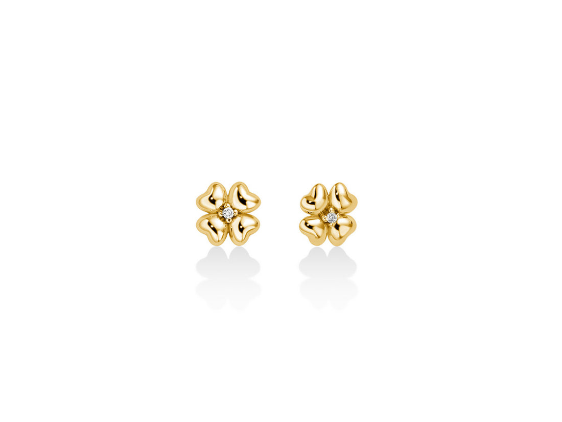Orecchini Donna Miluna Oro Giallo 9 KT e Diamanti  ERD2811X