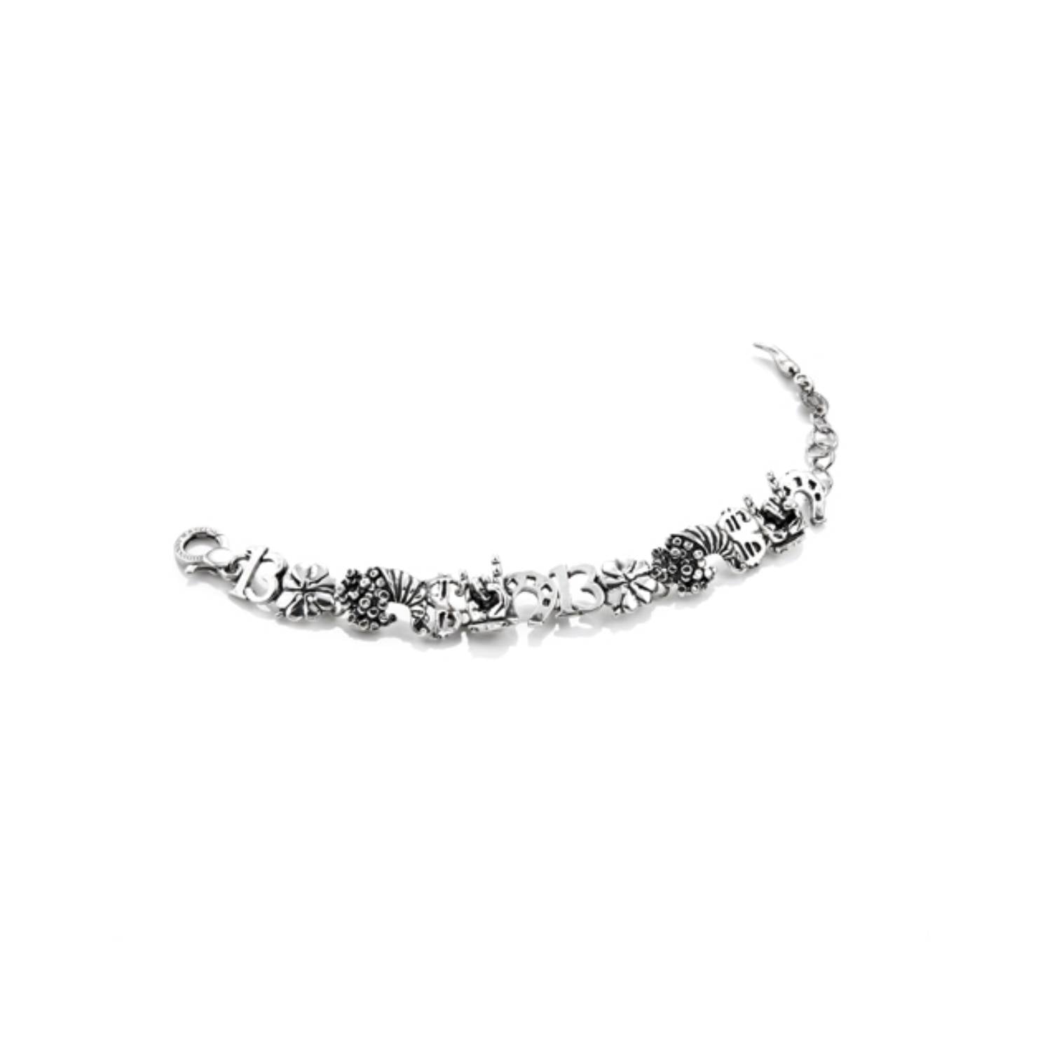Bracciale Argento Portafortuna numero 13 Donna Giovanni Raspini
