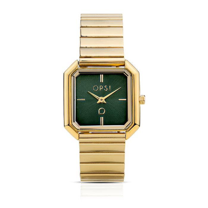 Orologio Donna Ops Objects Acciaio Oro Pvd Verde Royal OPSPW-1170-3450