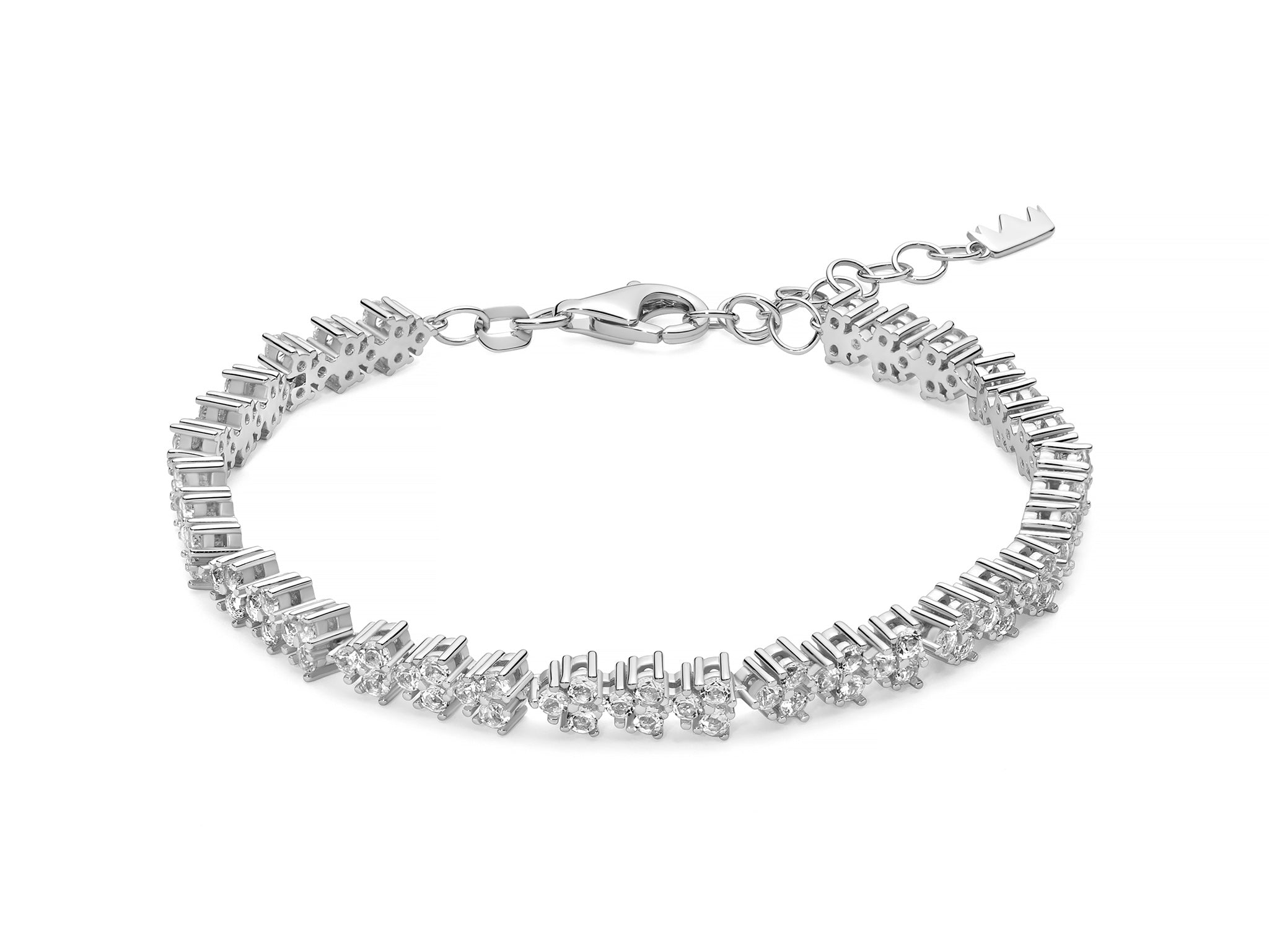 Bracciale Donna Miluna Argento 925  Topazi bianchi  BRD1196