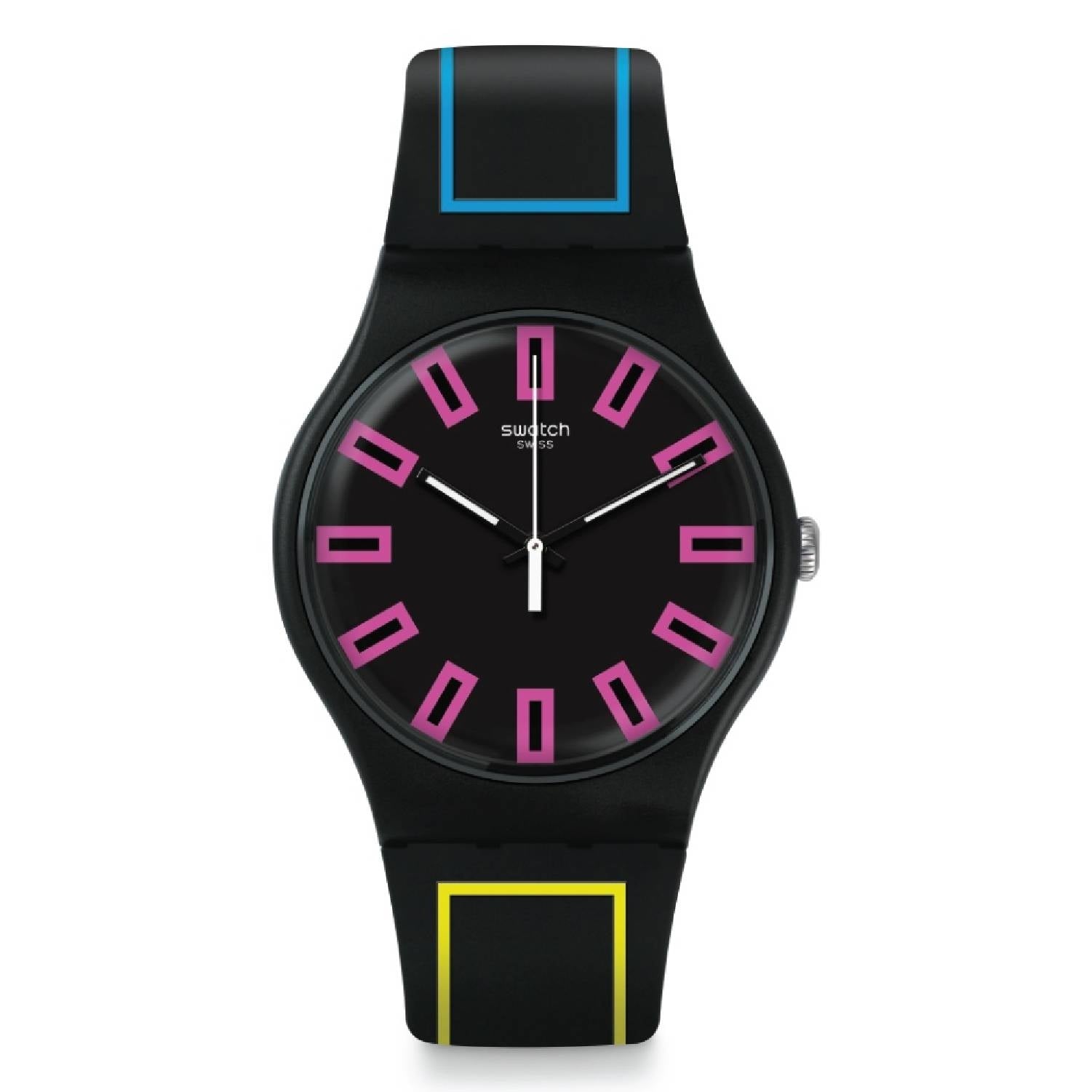 Orologio Donna Gomma Resina Swatch Quarzo Solo Tempo Around The Strap SUOB146
