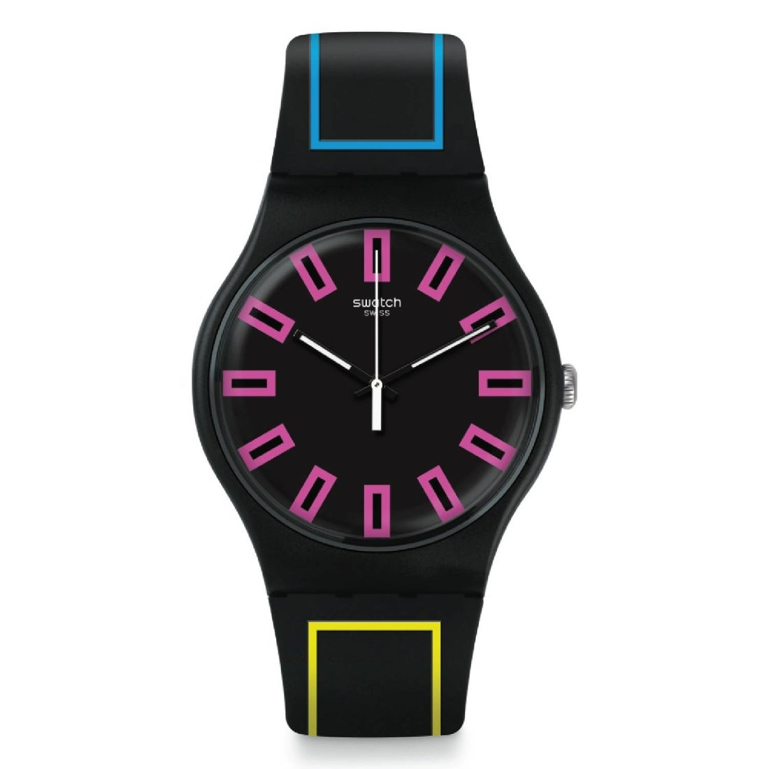 Orologio Donna Gomma Resina Swatch Quarzo Solo Tempo Around The Strap SUOB146