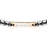 Bracciale Uomo Acciaio Maserati  e zirconi  Neri JM420ATJ08