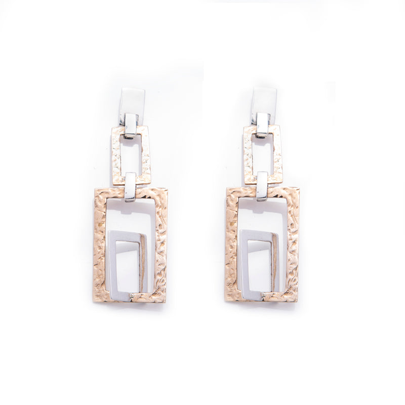 Orecchini Donna Nemoris Argento 925 4D Bronzo Rosè HOS09