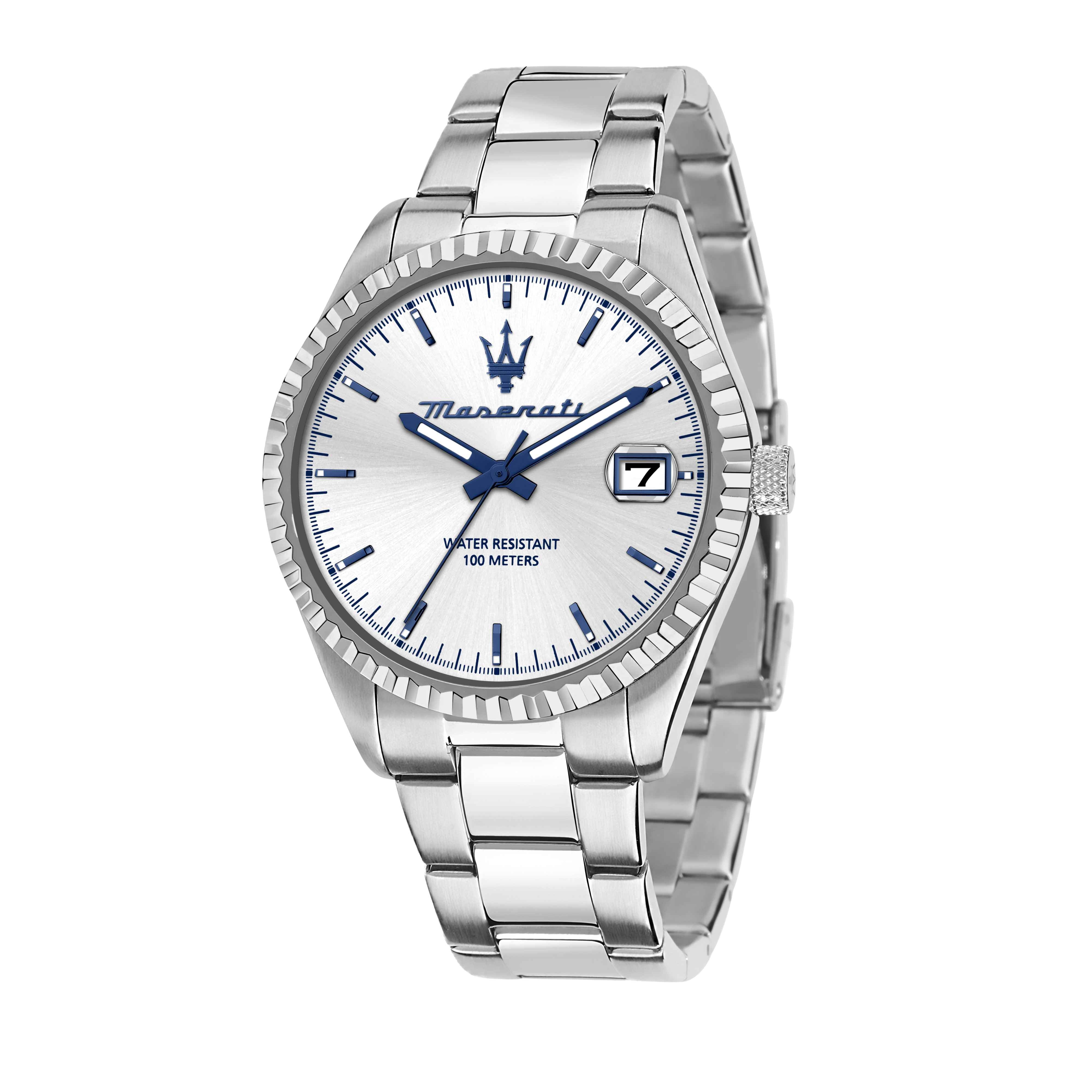 Orologio Uomo Maserati Competizione Acciaio Data Argentè R8853100045