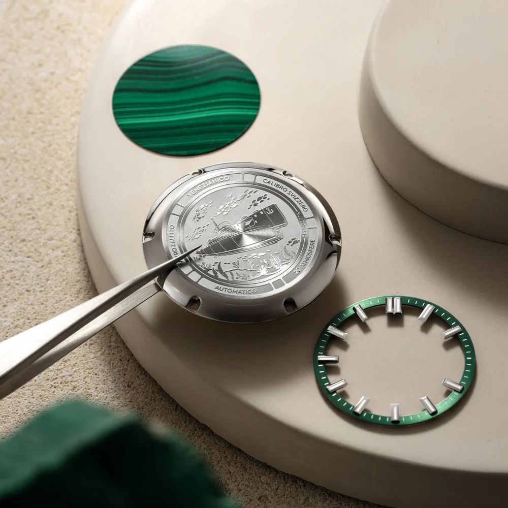 Orologio Uomo Venezianico Nereide Malachite 42 mm 4521544S