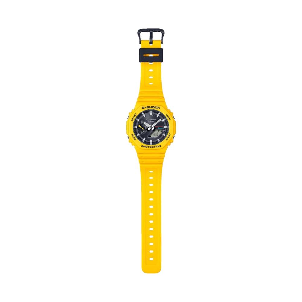 Orologio Uomo G-Shock Quarzo Digitale Analogico Giallo GA-B2100C-9AER