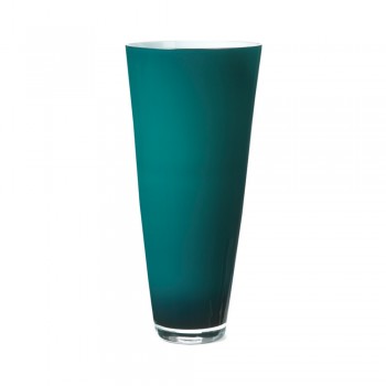 Vaso cristallo Onlylux Yin baltic green  H32 cm OL02851