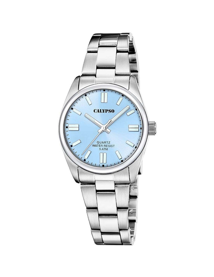 Orologio Bambino Donna Calypso Quarzo Solo Tempo Acciaio Celeste K5863/6