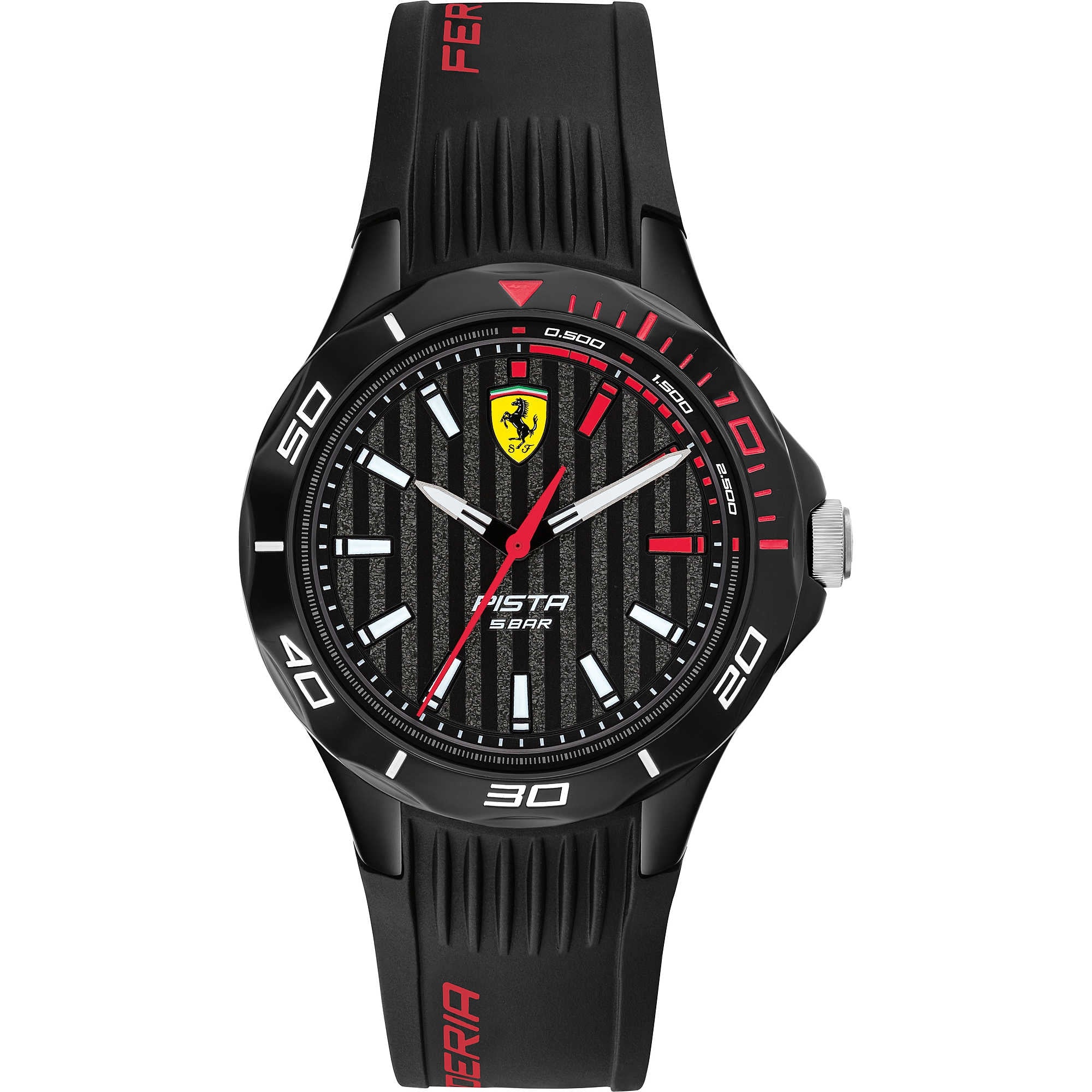 Orologio Uomo Scuderia Ferrari Quarzo Solo Tempo Nero Cassa 34 mm FER0840038