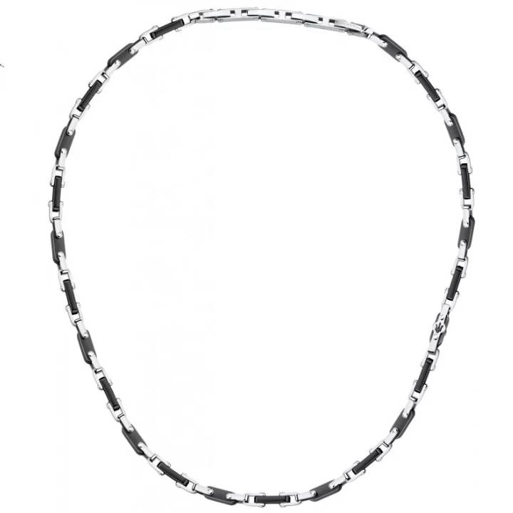 Collana Uomo Maserati Acciaio Ceramica Nero JM226ATZ72